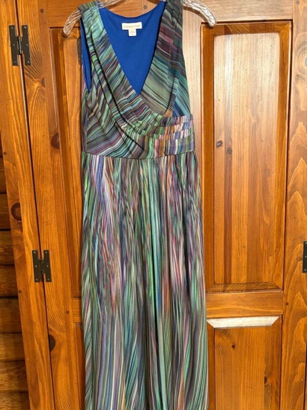 Coldwater Creek Watercolor Maxi Dress